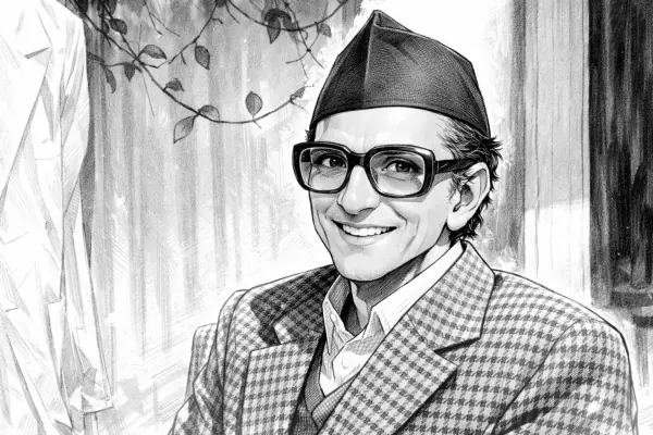 Sketch portrait of Bishweshwar Prasad Koirala