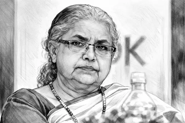 Sketch portrait of Sushila Karki